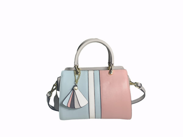 Belle Pink Leather Handbag Ejad 