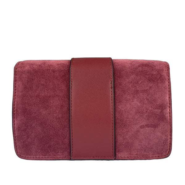 Ellie Red Wine Luxury Leather Bag Ejad 