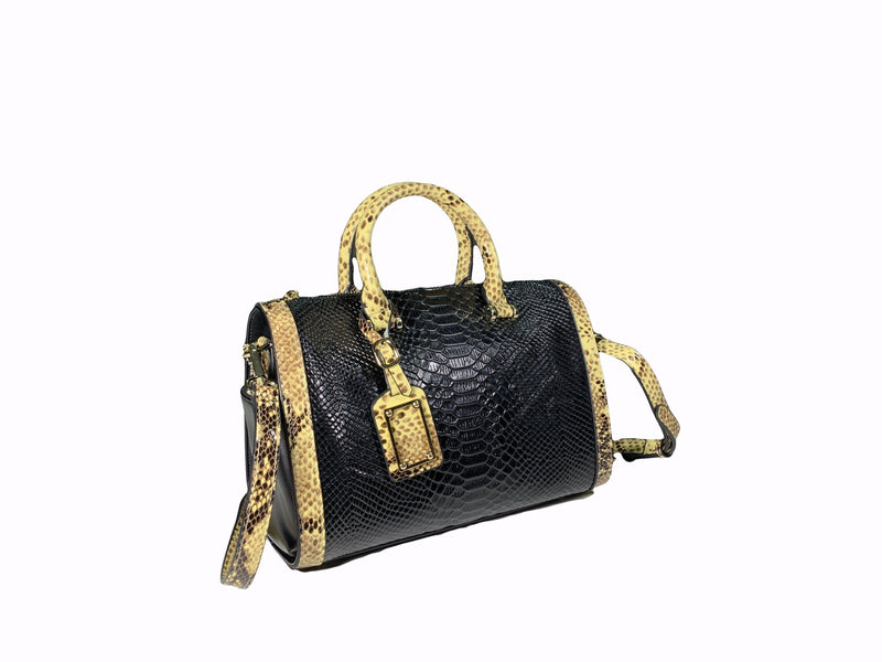 Cobra Black Luxury Leather Bag Ejad 