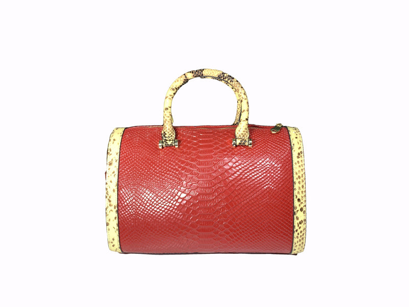 Cobra Red Luxury Leather Bag Ejad 