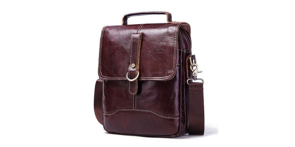 Discovery X Messenger Coffee Leather Travel Bag Ejad 