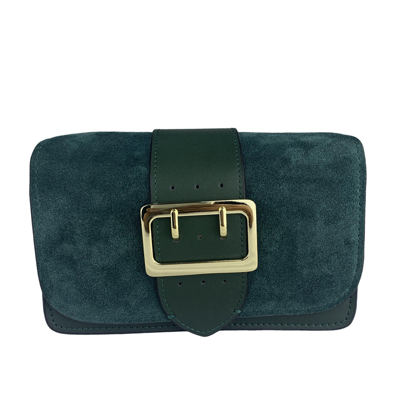 Ellie Dark Green Luxury Leather Bag Ejad 