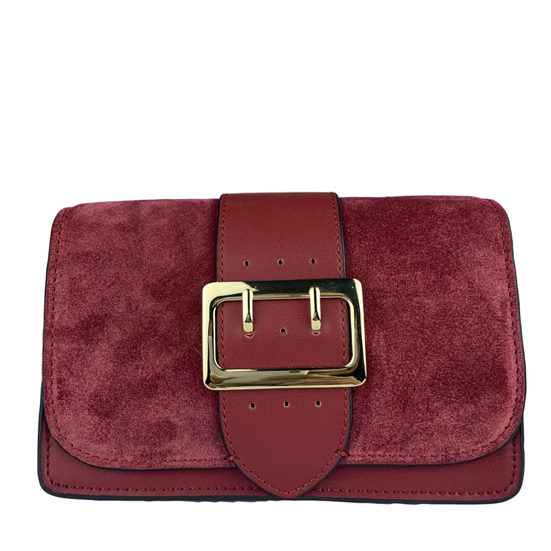 Ellie Red Wine Luxury Leather Bag Ejad 