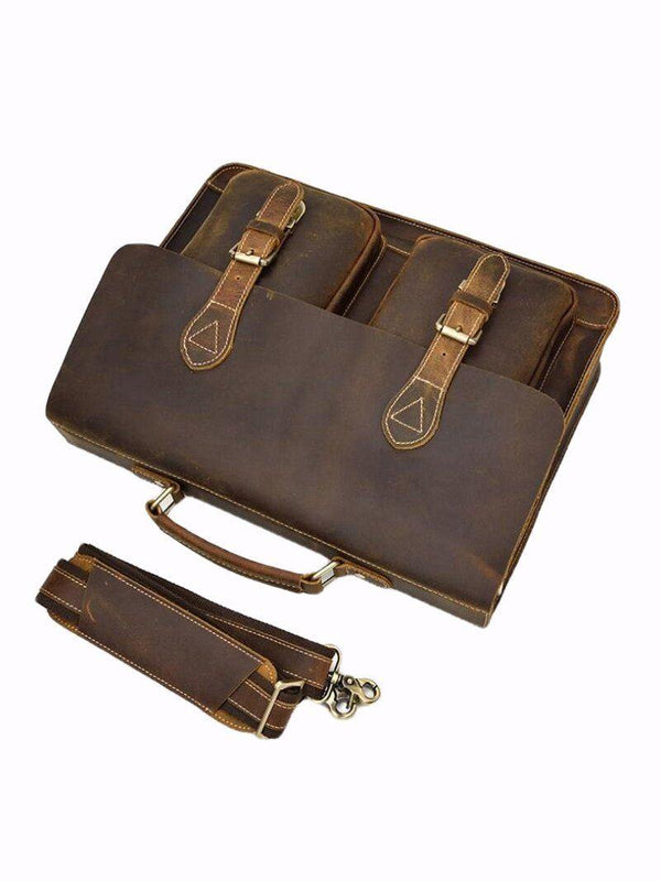Executive Vintage Bag - Leather Laptop Bag Ejad 