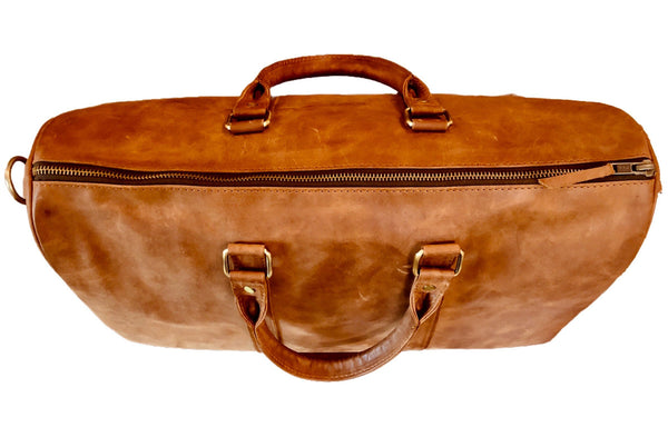 Brown Leather Travel Bag Ejad 