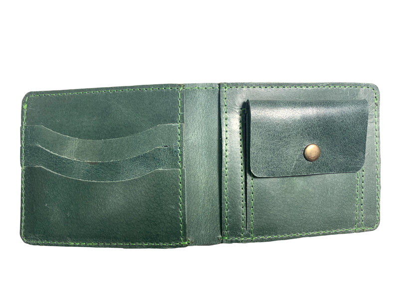 Nelson Green Bifold Leather Wallet Ejad 