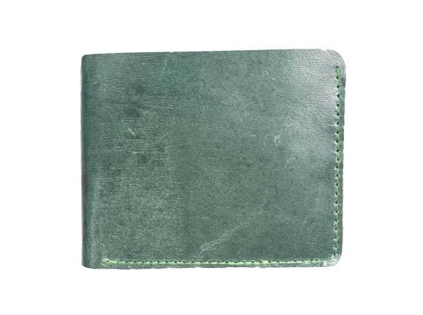 Nelson Green Bifold Leather Wallet Ejad 