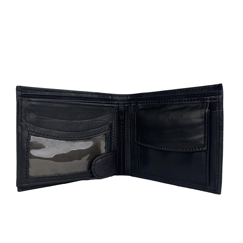 Nelson Pro Black Leather Wallet Ejad 