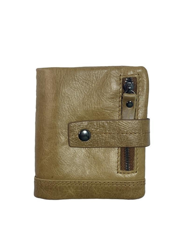 Rodie Brown Trifold Leather Wallet For Men wallets Ejad 